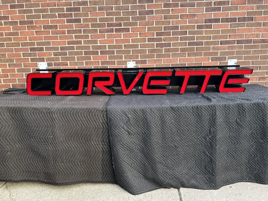 Illuminated C5 Corvette Sign