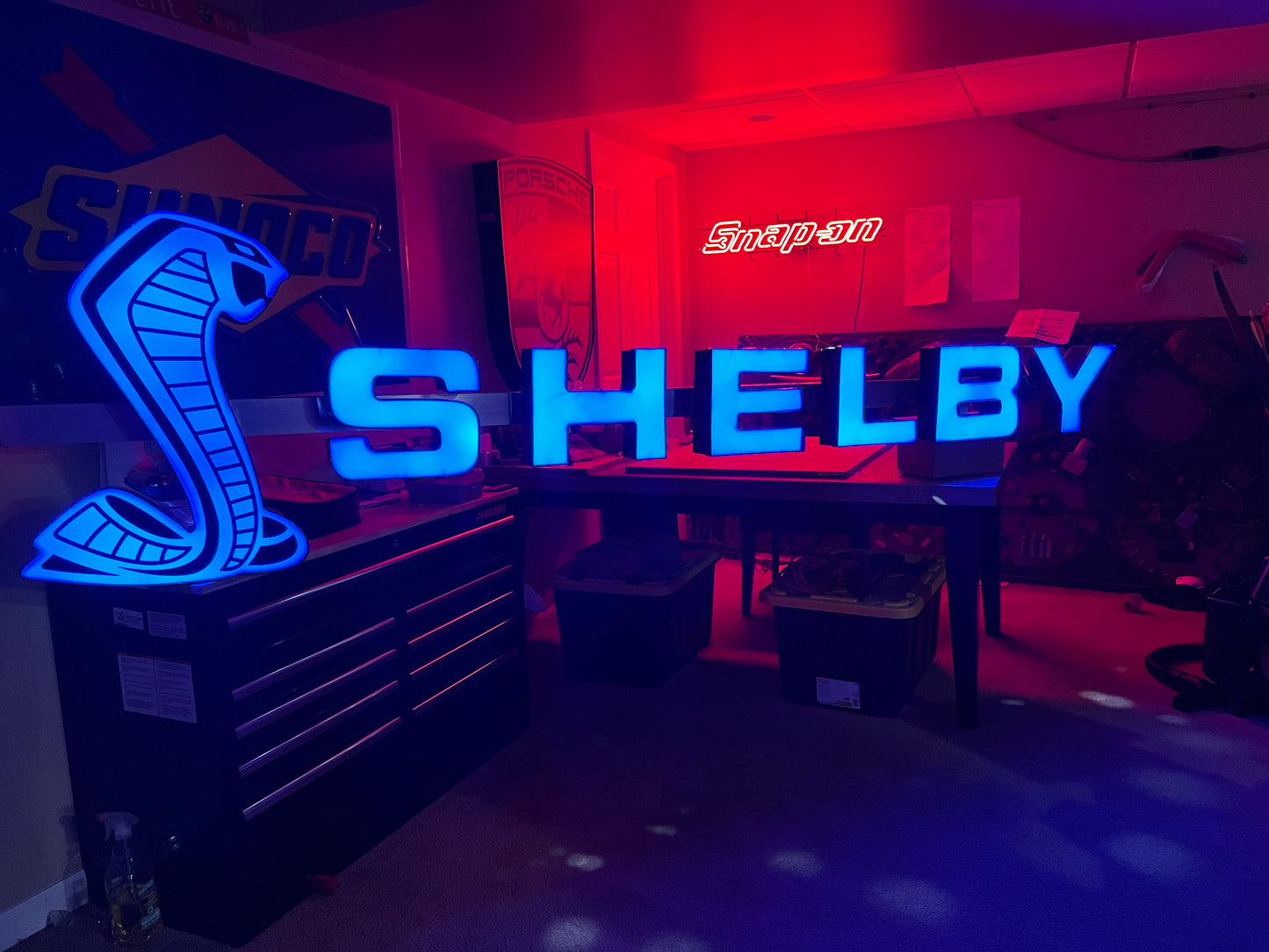 Illuminated Shelby Sign