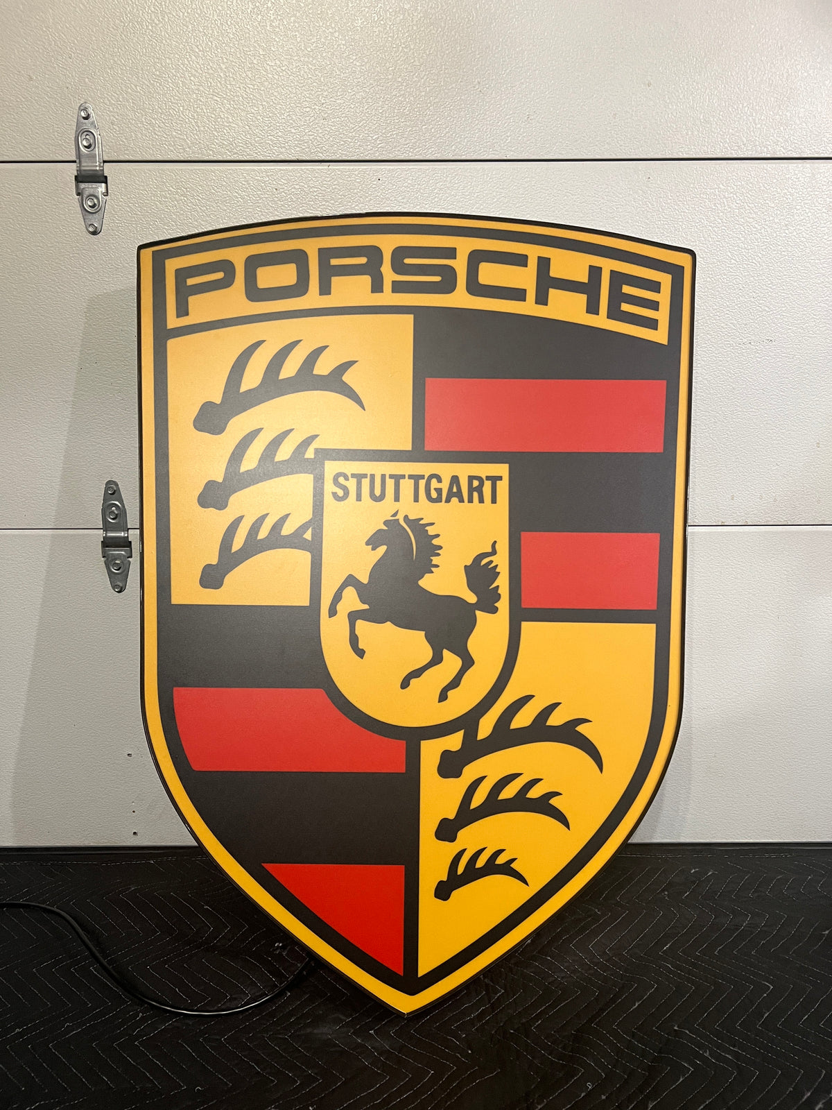 Illuminated Porsche Sign