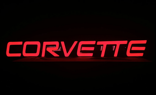 Illuminated C5 Corvette Sign